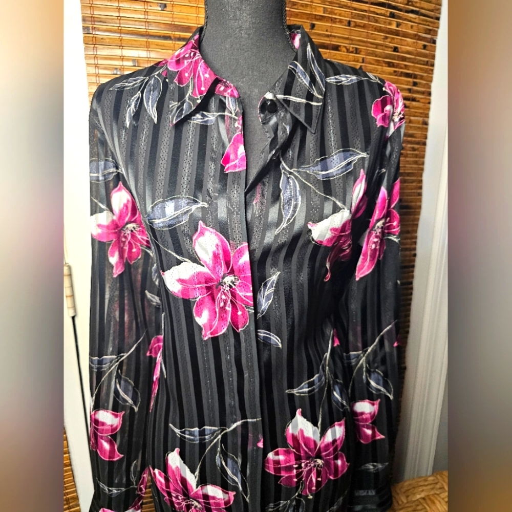 Vintage Floral Blouse Y2k